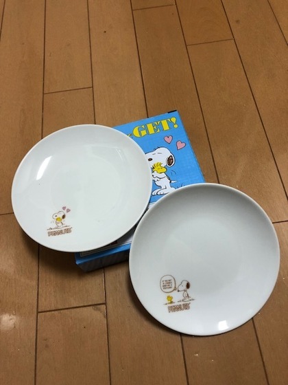 とうとうget！スヌーピーのお皿